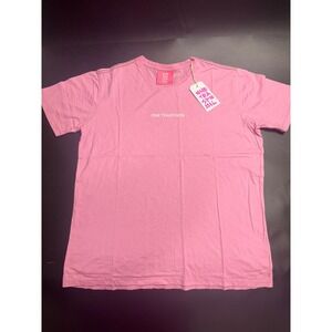 One Teaspoon NEW Logo Organic Crew Tee Candy Pink Short‎ Sleeve T-Shirt Medium